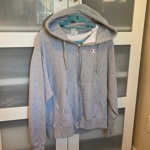 Champion Zip Up Hoodie - Large